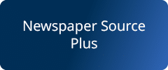 dark blue gradient background with the words Newspaper Source Plus in white lettering