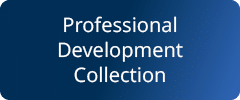 dark blue gradient background with the words Professional Development Collection in white lettering